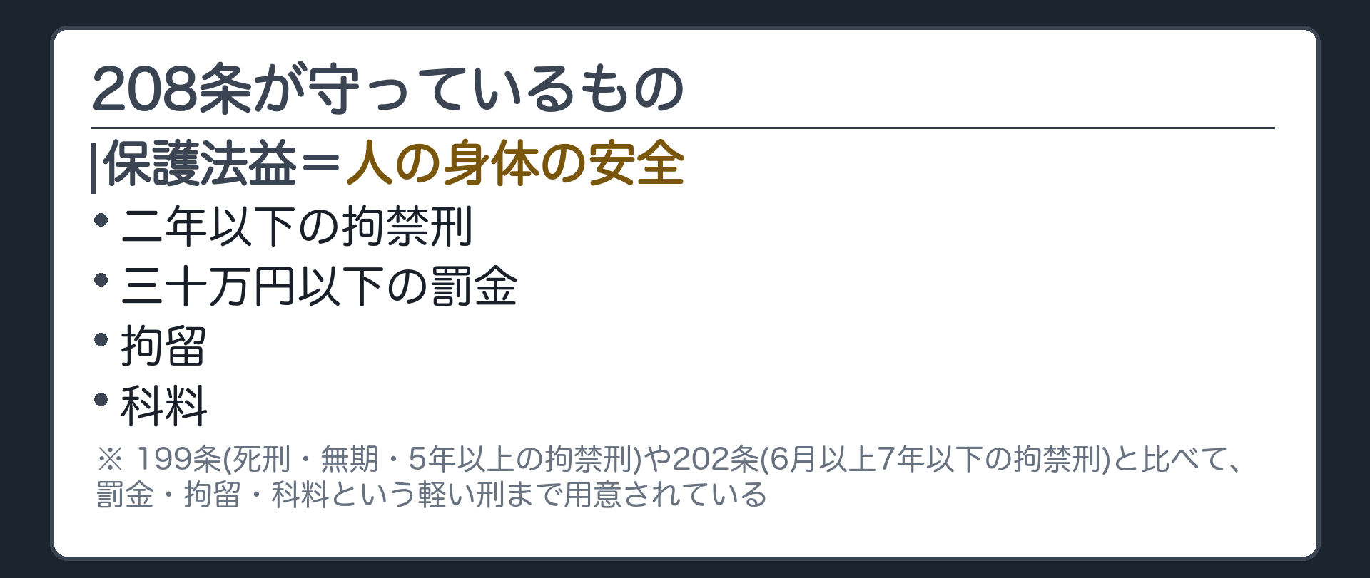 208条が守っているもの
