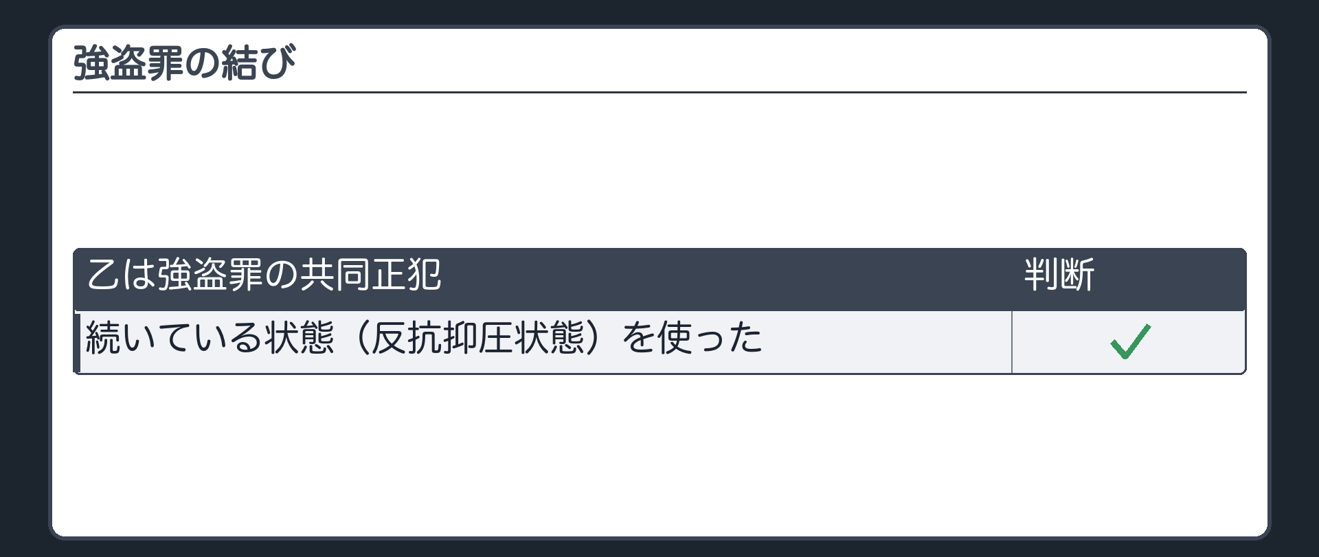 強盗罪の結び