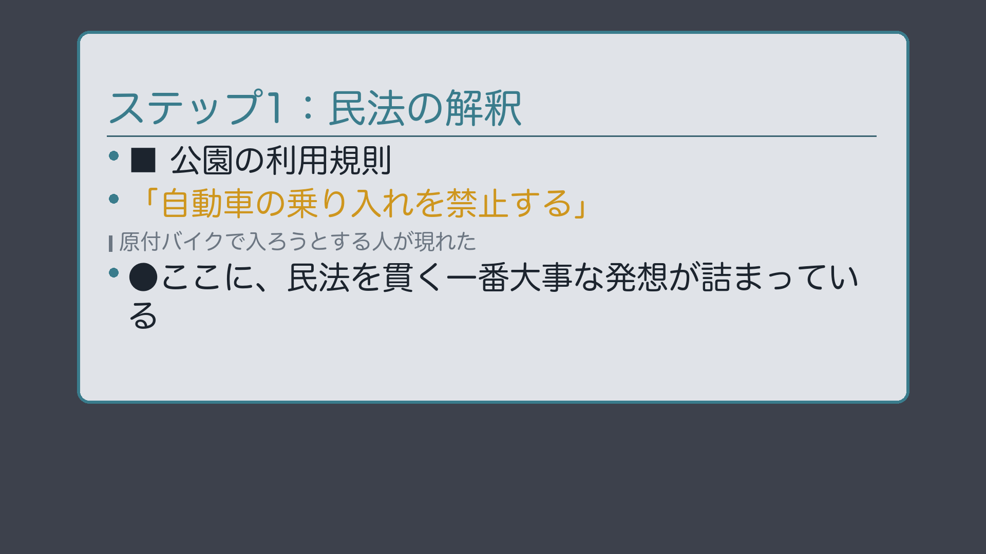 公園の利用規則ボード