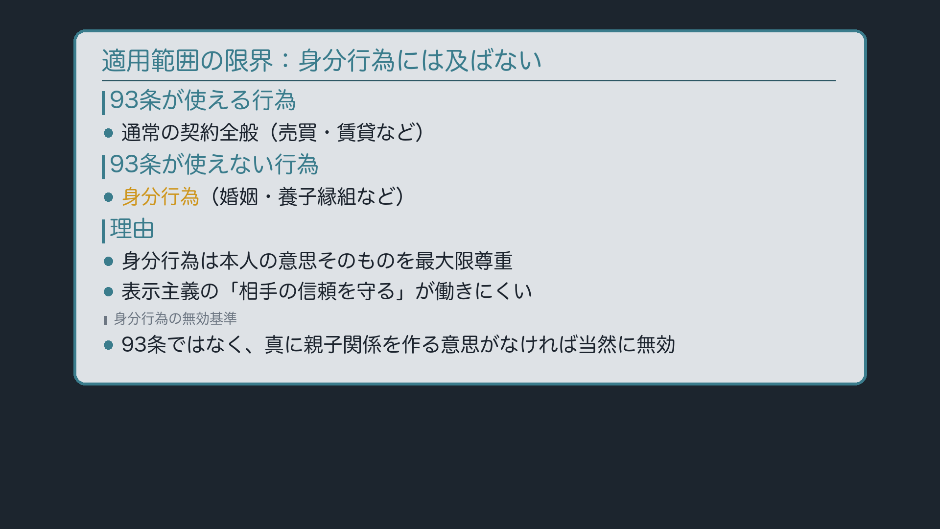 適用範囲の限界