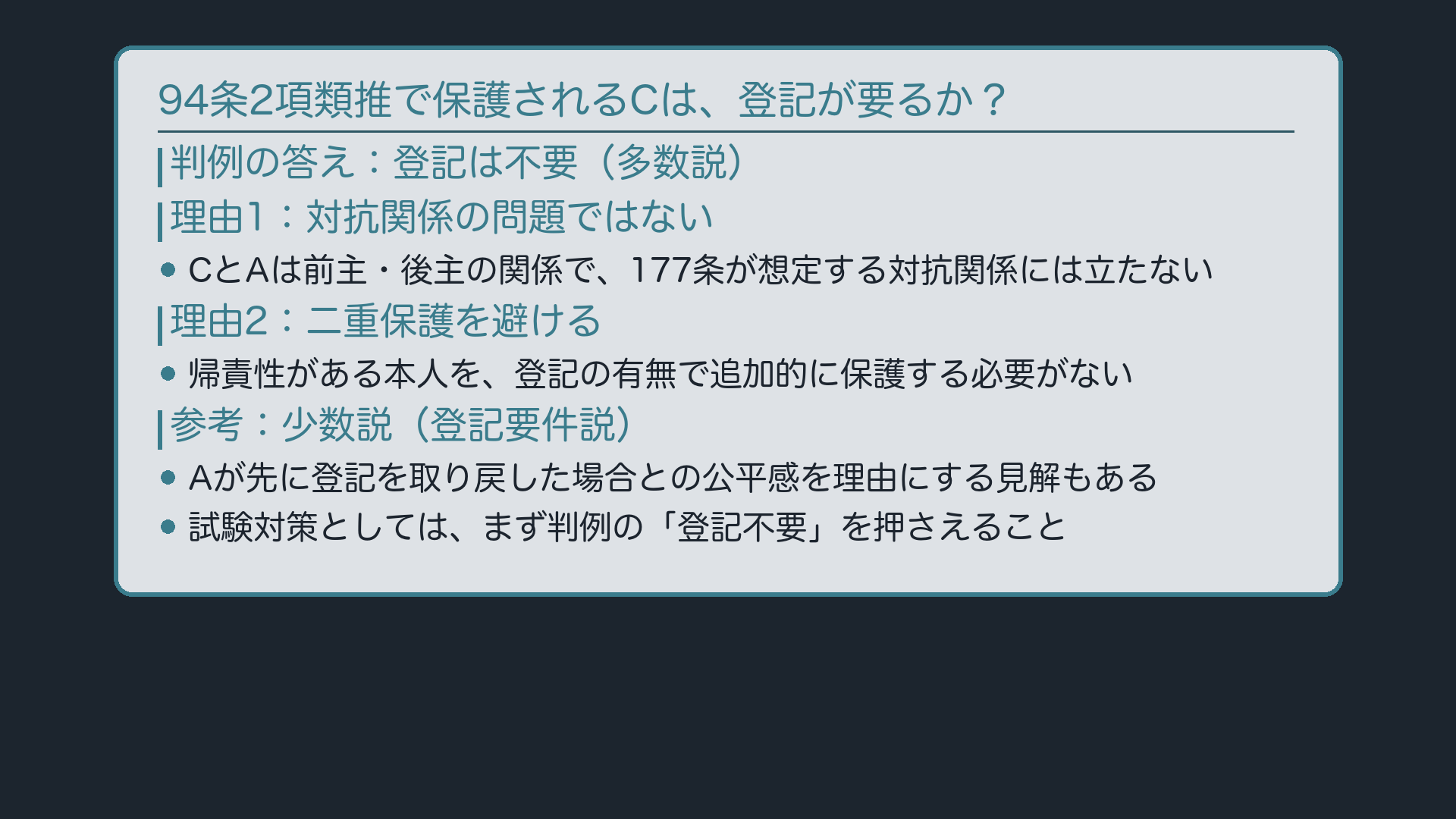 登記の要否ボード